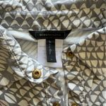 BCBGMAXAZRIA / women’s Geometric Print Shirt / M / gray Photo 1