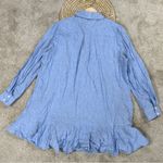 Tuckernuck NWOT Women’s Cotton Linen Chambray Callahan Shirt Dress in Blue XXL Photo 9