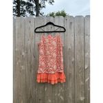 BANJUL  Women‎ Sleeveless Blouse Small Peach Gold Tank Ruffled Summer Light Date Photo 1