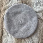 Halogen  Gray Wool Blend Women’s Beret Hat One Size EUC Photo 1