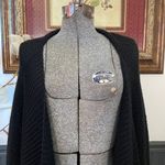 Brochu Walker Black City Cardigan Sweater Alpaca Wool Blend - Sz OS ๐งก๐ Photo 2