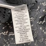 Ann Taylor LOFT Gray Lace Mosaic Floral Sheer Long Sleeve Mock Neck Blouse Top Size M Photo 11