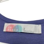 Free People Beach LA Nite Lavender Sleeveless Mini Dress Ribbed Casual Summer L Photo 6