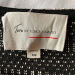 Two by Vince Camuto Black and White Fringe Poncho Sweater Size S/M Photo 5