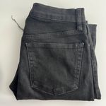 We The Free  Free People Black Button Fly High Waist Skinny Raw Hem Jeans Sz 28 Photo 10