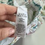 Sigrid Olsen  Skirt Womens Small White Botanical Floral Ruffle‎ Hem Summer Mini Photo 3