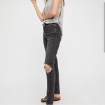 Levi's 721 High Rise Skinny Distressed Split Knee Black Washed Jeans Size 28 Photo 40