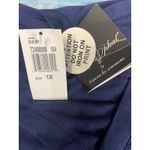 Baby Phat Women 1X Blue Sky V Neck Ruched Short Sleeve T Shirt Cat Graphic NWT Photo 5