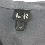 Eileen Fisher Satin Silk Sleeveless Top Shirt Gray Charcoal Business Casual Sz S Photo 6