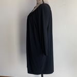 Norma Kamali Kamali Kulture Shirred Neckline Solid Black Dress Photo 8