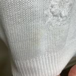 Vintage White Lace Embellished Sweater Cottage Coastal Sz Medium? Photo 6