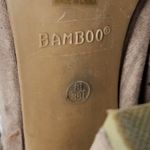 Bamboo  Faux Suede Cut Outs Peep Toe Zip Ankle Harness Bootie Brown Size 8.5 Photo 5