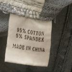 Cache Shorts Blue Denim Brushed Silver Shimmer Knee Length Bermuda Shorts Size 4 Photo 9