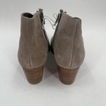 Jeffrey Campbell  Booties Size 7 Boots Suede Taupe Leather Owen Block Heel Zipper Photo 10