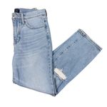 J.Crew  Essential Straight Denim Distressed Blue Jeans Women’s Size 27 Photo 2