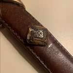 Brighton Vintage Brown Leather Studded Metal Embellished Cowgirl Western Belt M Photo 10