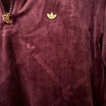 Adidas Originals Victory Crimson Plush Velvet Monogram Dress xs Purple Photo 6