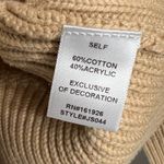 Blue Velvet Crochet Granny Square Boho Knit Sweater Size Small Multicolor Tan Photo 3