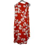 Diane Von Furstenberg  NAIRA ORANGE WHITE SLEEVELESS SILK SHORT DRESS 2 Photo 3