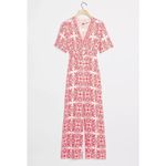 Farm Rio  Anthropologie Carmina Button Front Jumpsuit Photo 1