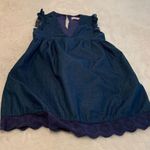 Pink Lily Cotton Chambray Baby Doll Jumper/Dress Size S Photo 0