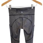 Lululemon On Track Tight In Heathered Grey / Black Size 2 Photo 7