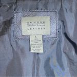 Vintage 90s Y2K Women's Black Genuine Leather Zip Front Biker Jacket Size L Photo 5