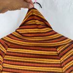 Free People Cape Cod Thermal Striped Ribbed Cowl Neck Size M Photo 13