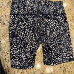 Athleta navy and White Bike Shorts with Abstract Pattern size small Photo 2