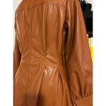 Anthropologie Faux Leather Midi Dress Photo 4