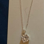 Luna Stunning Silver Necklace with Crystal Pendant Photo 0