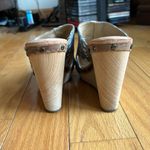 Dr. Scholl’s Collection Farida Denim Leather Studded Polka Dot Wedges size 8 Blue Photo 9