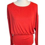 Lululemon rust ribbed modal silk blend long sleeve shirt NEW basics everyday Orange Size 12 Photo 0