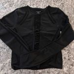 Urban Outfitters  Saskia Long Sleeve Out From Under Seamless Slashed Black Photo 2