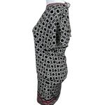 White House | Black Market Geometric Tie V Open Back Mini Dress XS Black Pink Photo 9