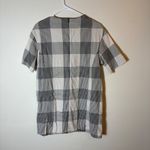 ZARA ‎ Trafaluc Plaid Tunic Dress Short Sleeve Pocket Black White Size Small Photo 5