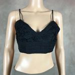 Aeropostale  Black Lace Crop Cami Size SMALL Photo 1