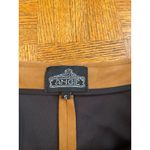 Angie FAUX SUEDE SNAP FRONT MINI SKIRT SCALLEPED HEM SIZE SMALL Photo 1