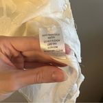 HYFVE ✨ Women’s Off White Floral Sheer Top Button Down Large Photo 8