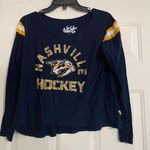 Nashville Hockey Long sleeve shirt size Medium. Blue Photo 0