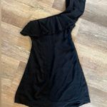 ASTR  the label black mini dress one shoulder Photo 3