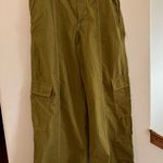 ZARA parachute women’s olive green cargo pants Photo 0