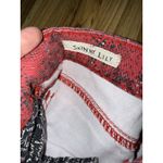 Hot Kiss  Skinny Lily‎ Red Black Snake Print Jeans Size 5 Photo 2