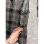 Free People ‎ We the Free Anneli Plaid Shirt Jacket S Purple Green  Oversized EUC Photo 2