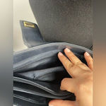 Leather cross body navy‎ blue bag Photo 3