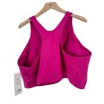 Athleta  Conscious Crop Bra Top D-DD+ 3X Electric Fuchsia Light Impact Swim NWT Photo 3