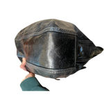 Coach  Camelia Black Distressed Leather Shoulder Bag, Silver Hardware Teal Lining Photo 10