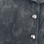 Old Navy  quilted floral black blazer jacket size large Photo 9