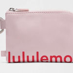 Lululemon  Clippable Card Pouch Pink Haze / Desert Red Photo 0