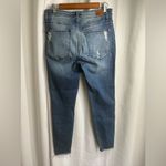 Judy Blue ‎ Skinny Fit Raw Hem Distressed Blue Jeans Sz 11/30 Stretch EUC! 0451 Photo 3